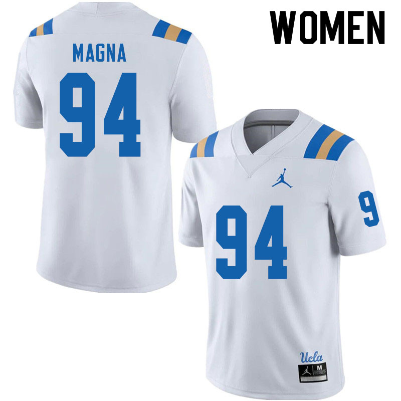 Jordan Brand Women #94 Dovid Magna UCLA Bruins College Football Jerseys Sale-White